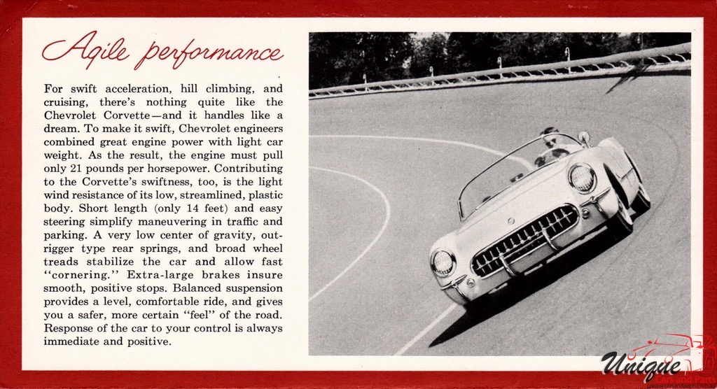 1954 Corvette Red Foldout Page 2